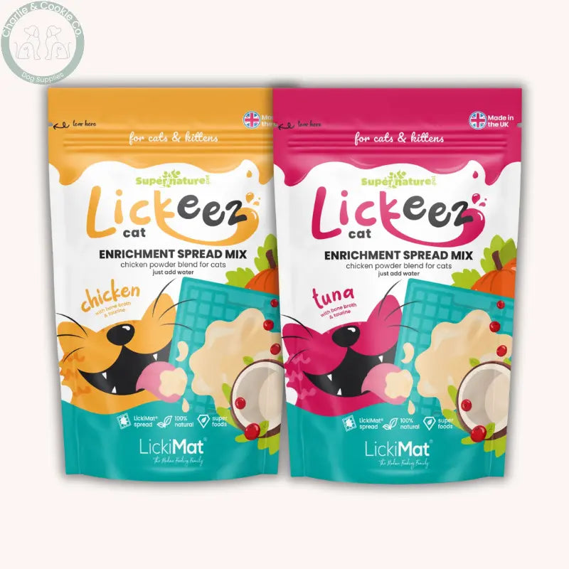 Supernature x LickiMat Lickeez for Cats 100g | Natural Enrichment Mix in Chicken or Tuna Supernature Pet