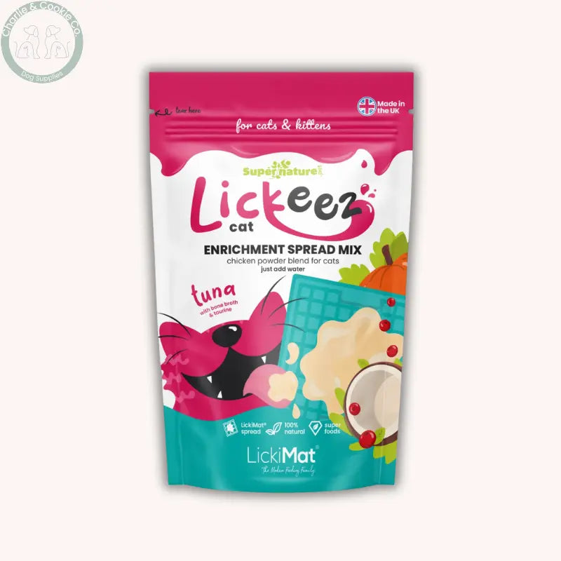 Supernature x LickiMat Lickeez for Cats 100g | Natural Enrichment Mix in Chicken or Tuna Supernature Pet