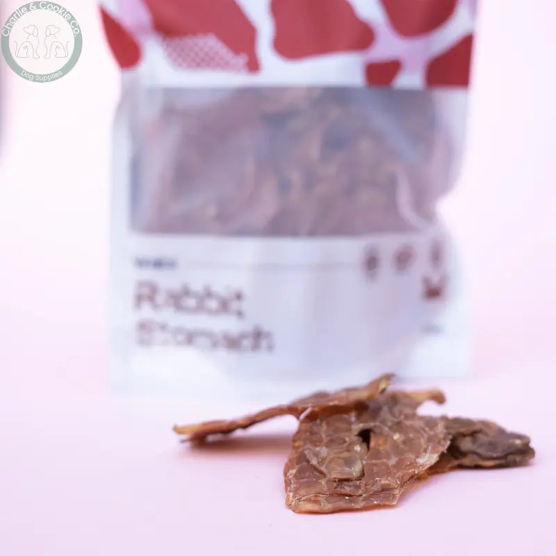 Waita Air-Dried Rabbit Stomach 100g | Crunchy, Hypoallergenic Treat for Pets Waita