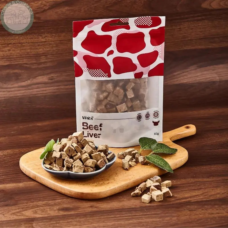 Waita Freeze-Dried Beef Liver Cubes dog and cat treats, 60g or 500g