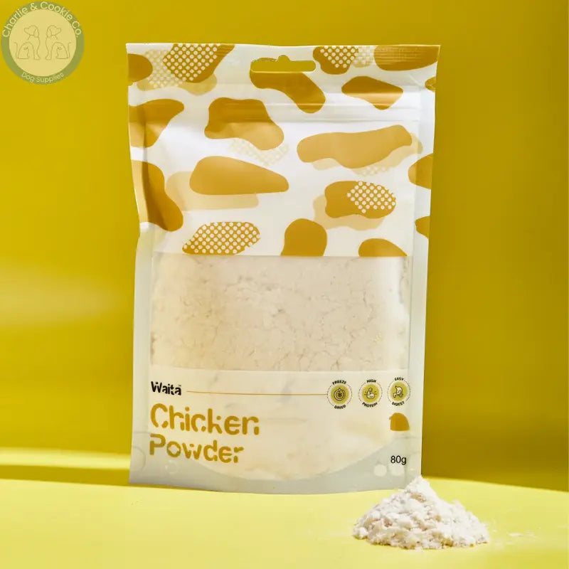 Waita Freeze Dried Chicken Powder Topping 80g | Natural Meal Topper for Dogs & Cats Waita