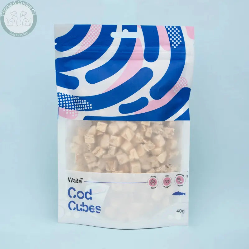 Waita Freeze-Dried Cod Cubes 40g fish dog and cat treats