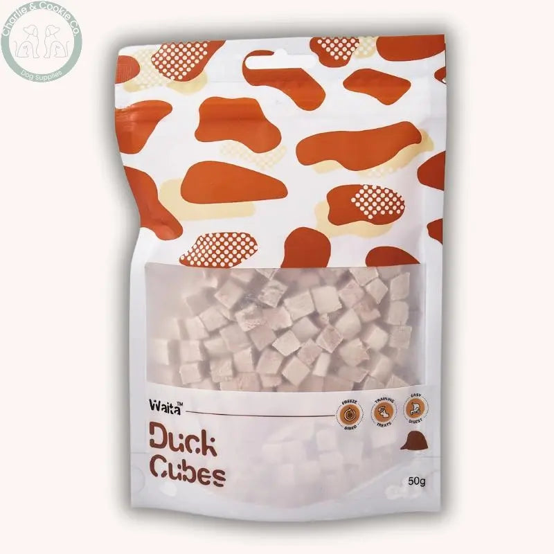 Waita Freeze-Dried Duck Cubes dog and cat treats, 50g or 500g