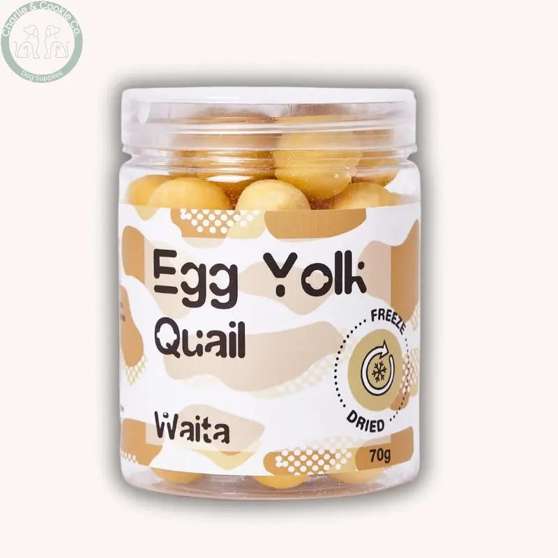 Waita Freeze-Dried Quail Egg Yolk dog and cat treats, 70g or 200g