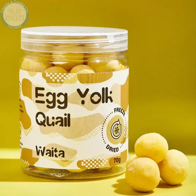 Waita Freeze-Dried Quail Egg Yolk dog and cat treats, 70g or 200g
