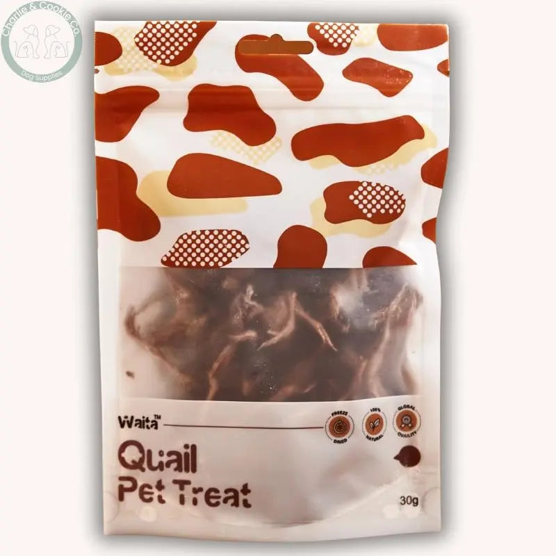 Waita Freeze-Dried Whole Quail dog and cat treats, 30g or 300g