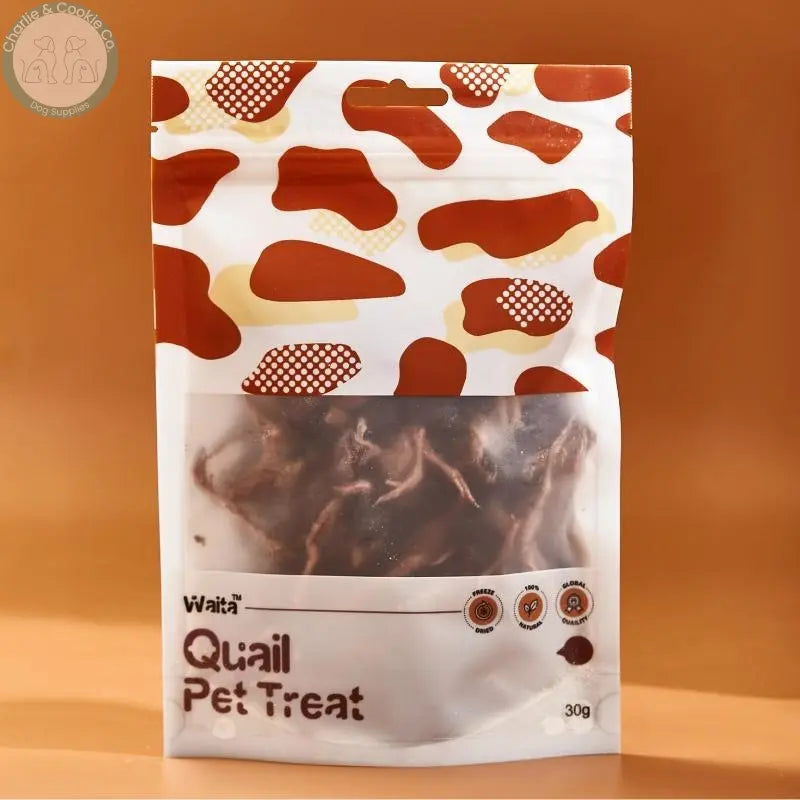 Waita Freeze-Dried Whole Quail dog and cat treats, 30g or 300g