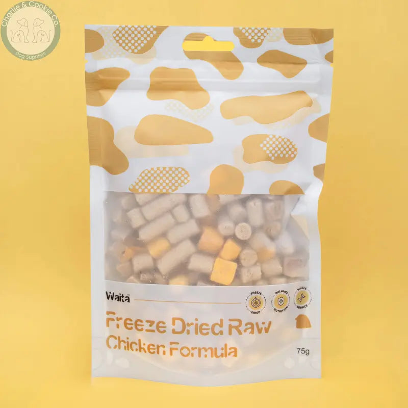 Waita Freeze Dried Raw Chicken Formula 75g | Complete Freeze-Dried Meal for Dogs and Cats Waita