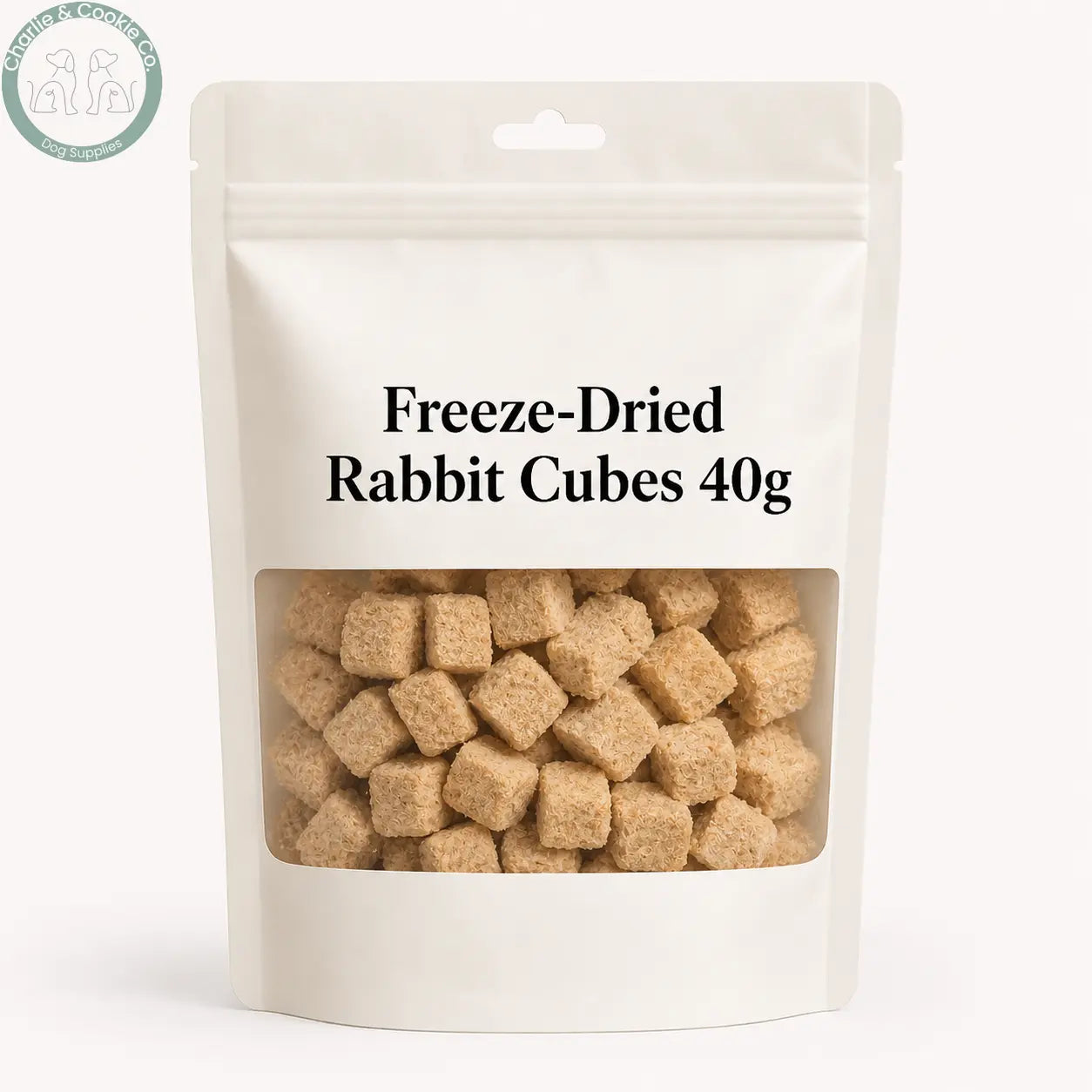 Waita freeze-dried Rabbit Cubes 40g in limited plain packaging