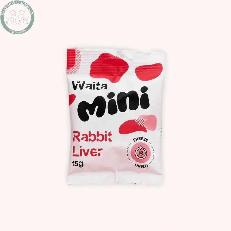 Waita Mini Rabbit Liver Cubes 15g front pack