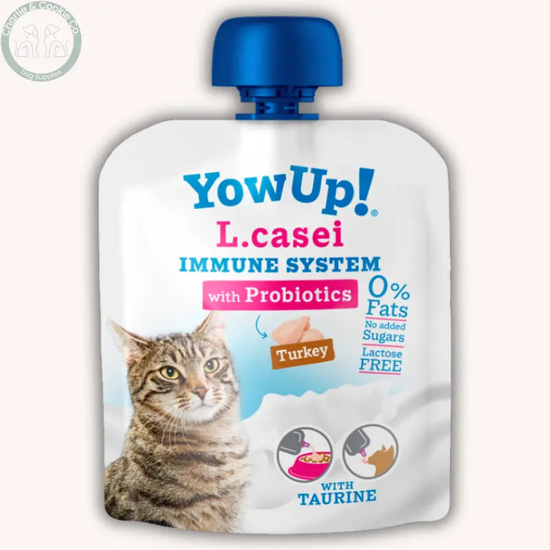 YowUp! Cats – Functional Yogurt Supplements 85g | Natural Prebiotics, Salmon Skin & Hair, and Turkey L. Casei Probiotics YowUp