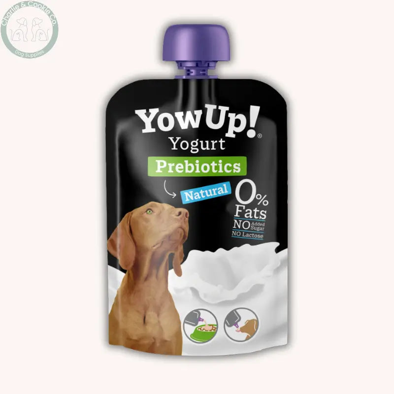 YowUp! Functional Dog Yoghurt 115g lactose-free dog treat pouches in four recipes