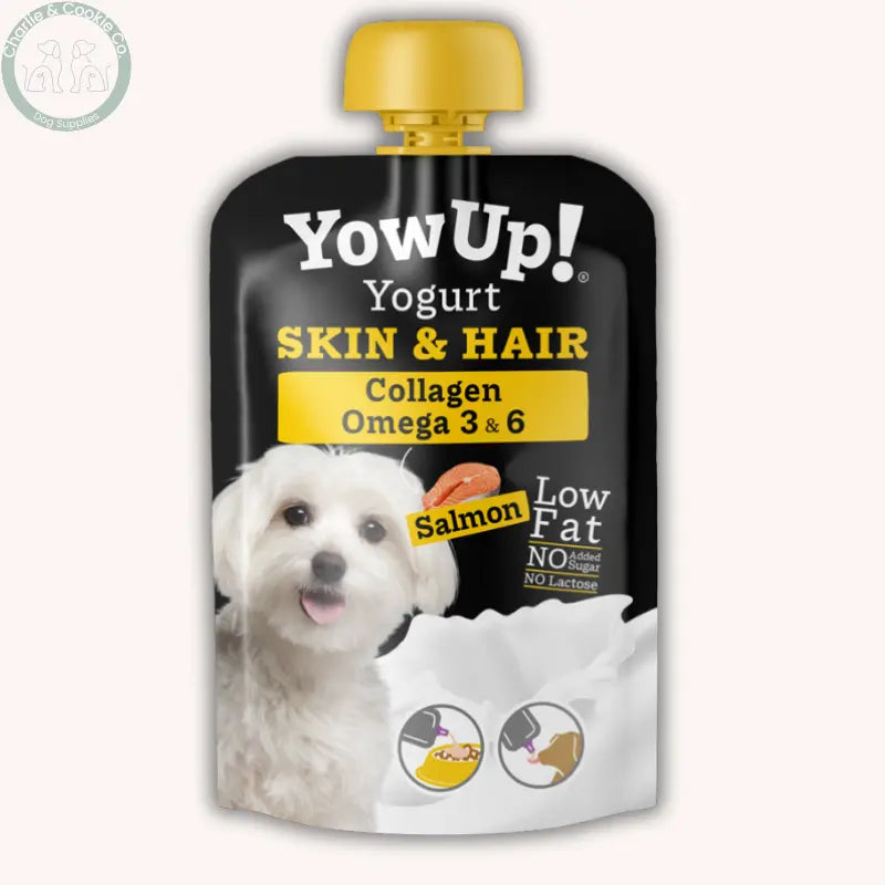 YowUp! Dogs – Functional Yogurt Supplements Natural Prebiotics, Salmon Skin & Hair, Articulate (Chicken), and L. Casei Probiotics (Turkey) YowUp