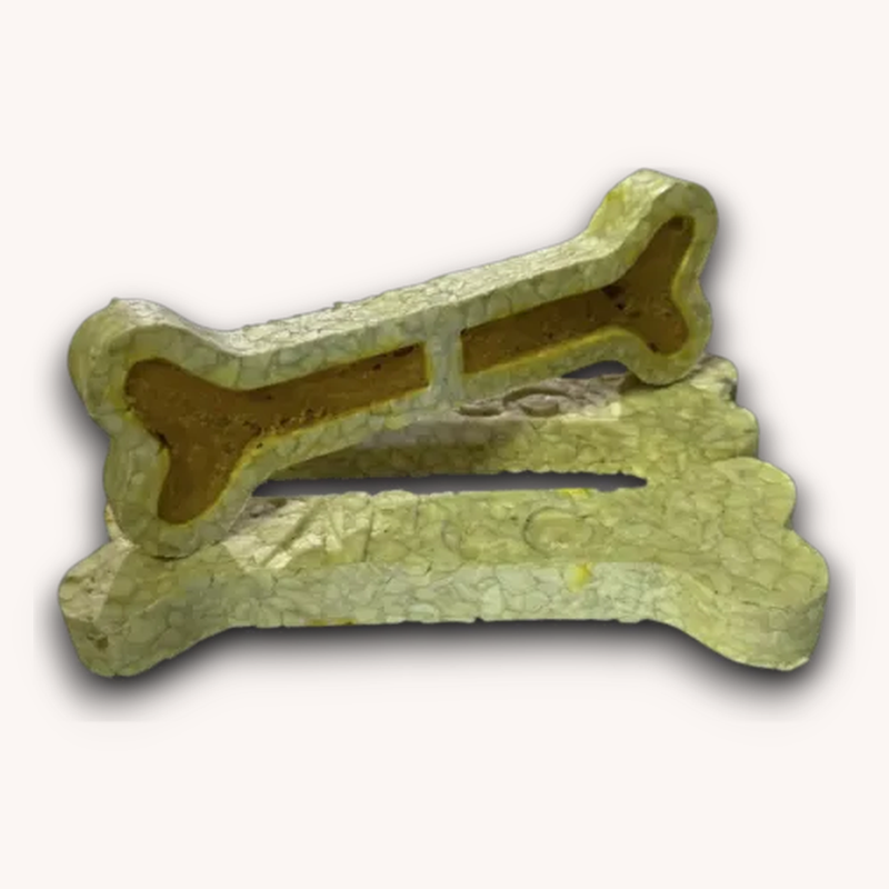 Anco Crunchy Collagen Bones with chicken, showing the filling