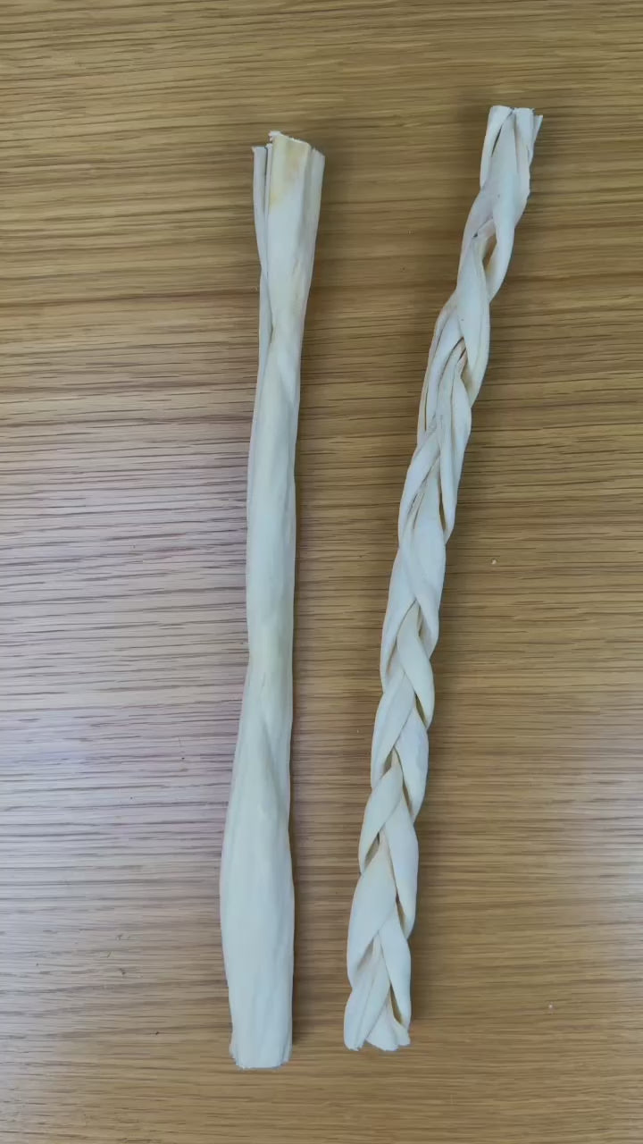 C&C Lamb Skin 30cm (Single) – High-Protein, Low-Fat Natural Dog Chew | Roll or Braided