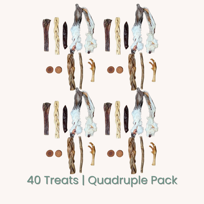 C&amp;C Natural Dog Treat Variety Pack | 10–50 Hand-Picked Natural Chews &amp; Treats