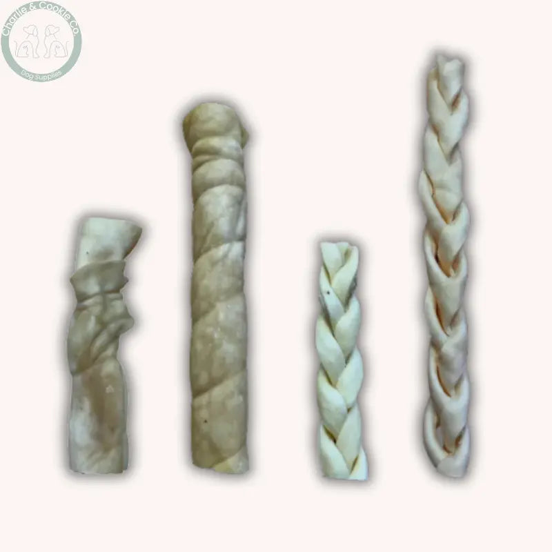 Anco Naturals Beef Skin Rolls &amp; Braids for Dogs | Natural Long-Lasting Chews Medium &amp; Large