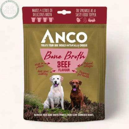 Anco Bone Broth Powder 120g - 4 Protein Options - Grain-Free Dog Supplement - Charlie &amp; Cookie Co.