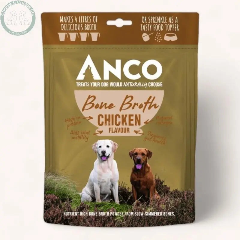 Anco Bone Broth Powder 120g - 4 Protein Options - Grain-Free Dog Supplement - Charlie &amp; Cookie Co.