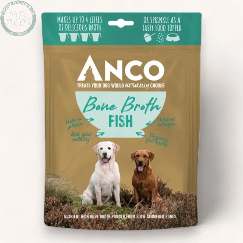 Anco Bone Broth Powder 120g - 4 Protein Options - Grain-Free Dog Supplement - Charlie &amp; Cookie Co.