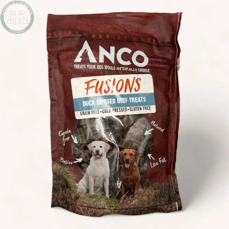 Anco Fusions Treats 100g - 4 Flavour Options - High-Meat, Grain-Free Dog Treats - Charlie &amp; Cookie Co.