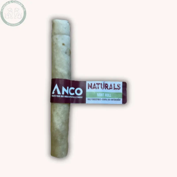 Anco Naturals Beef Skin Chews rolls or braids in Mint, Coconut, Honey or Peanut Butter