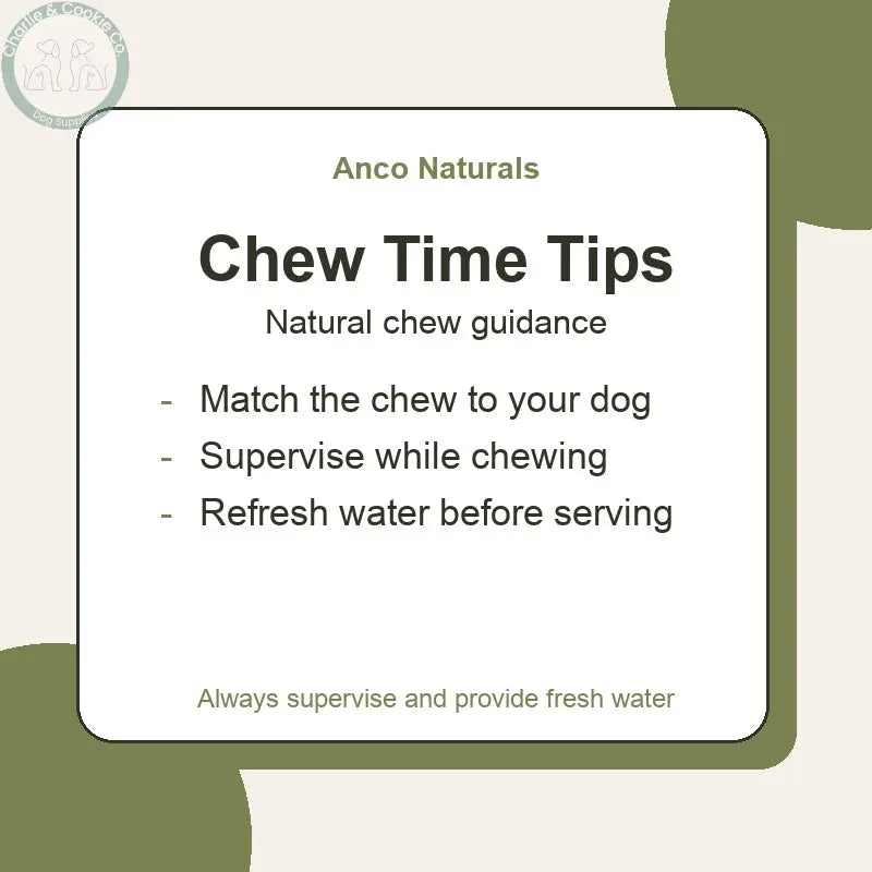 Anco Naturals Beef &amp; Camel Braided Roll | Medium or Large Dog Chew - Chew
