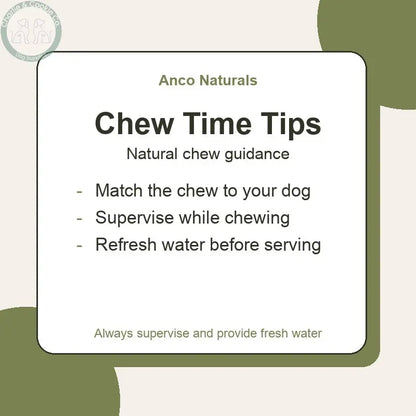 Anco Naturals Beef &amp; Camel Braided Roll | Medium or Large Dog Chew - Chew