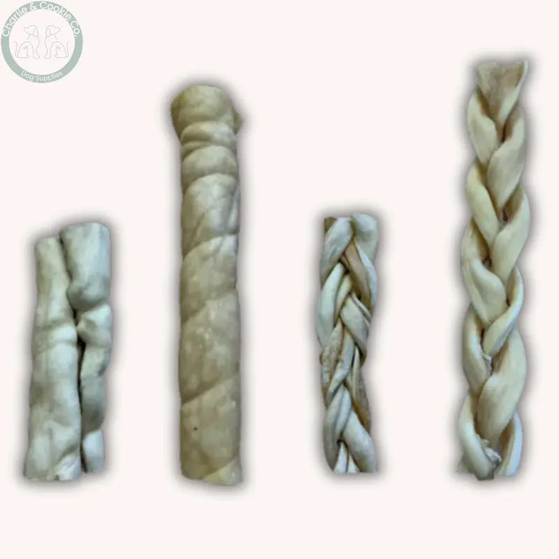 Anco Naturals Buffalo Rolls &amp; Braids | Natural Dog Chews (Medium &amp; Large)