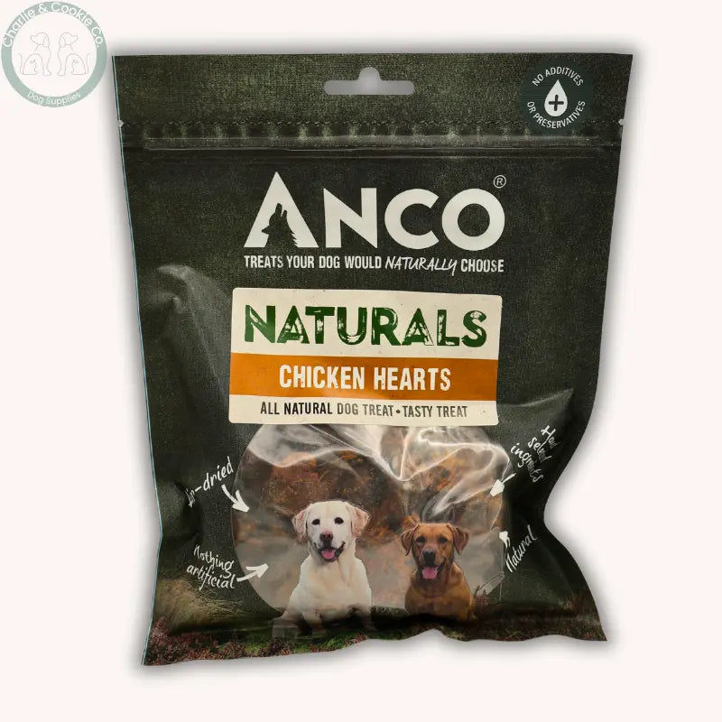 Anco Naturals Chicken Hearts 150g | Natural Dog Treats