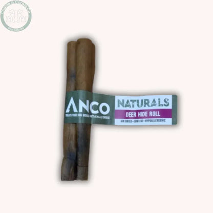 Anco Naturals Deer Hide Roll | Hypoallergenic Natural Dog Chew