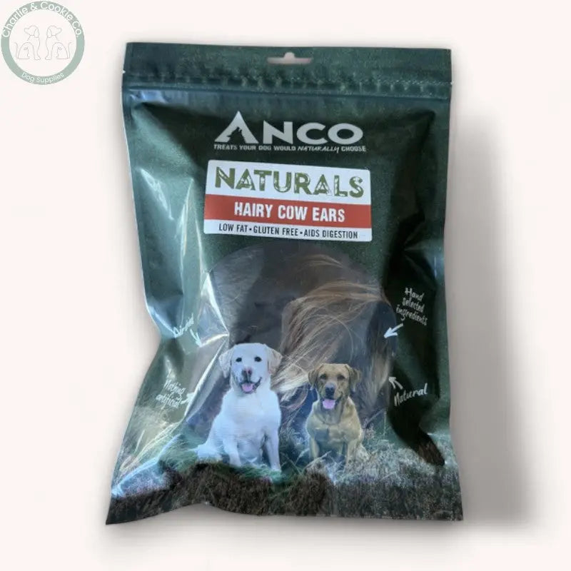 Anco Naturals Hairy Cow Ears 3pk Anco