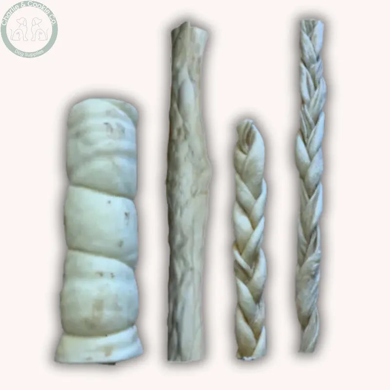 Anco Naturals Lamb Skin Rolls &amp; Braids | Natural Dog Chews (Medium &amp; Large)