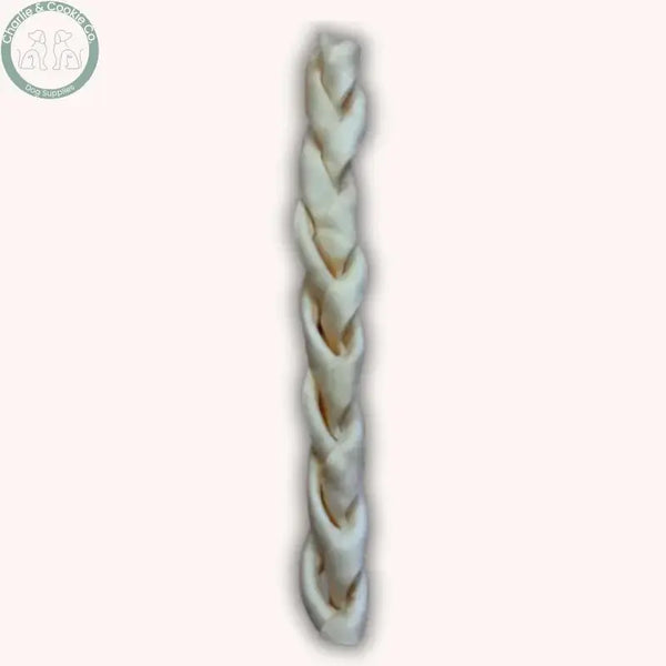 Anco Naturals Large Beef Skin Braid dog chew