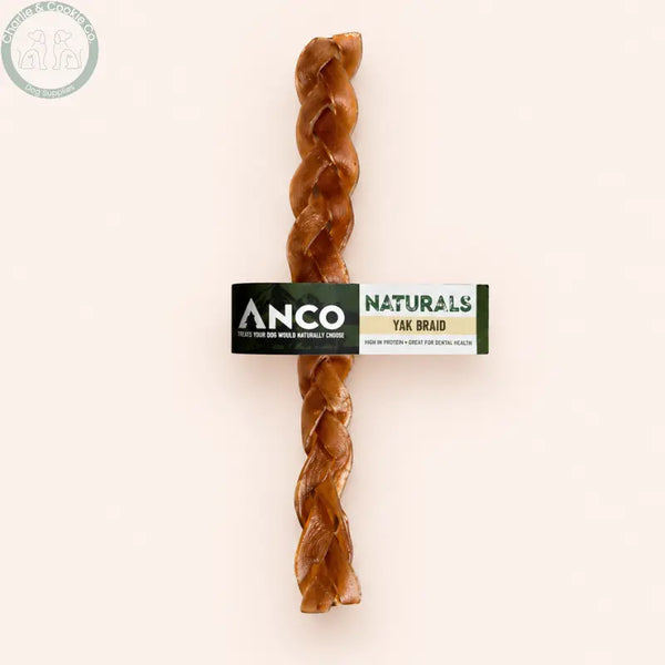 Anco Naturals Yak Skin Rolls and Braids dog chews