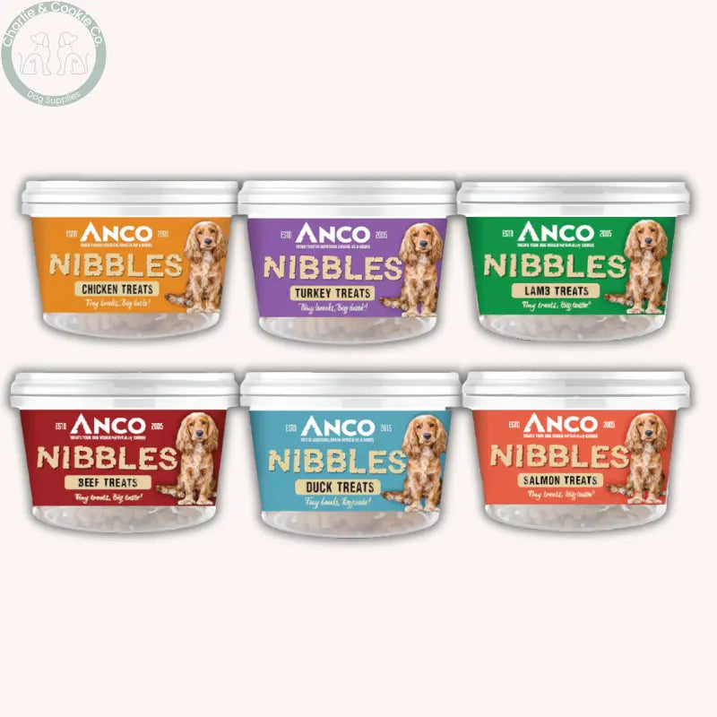 Anco Nibbles Training Treats 300g grain-free dog treats in six protein options
