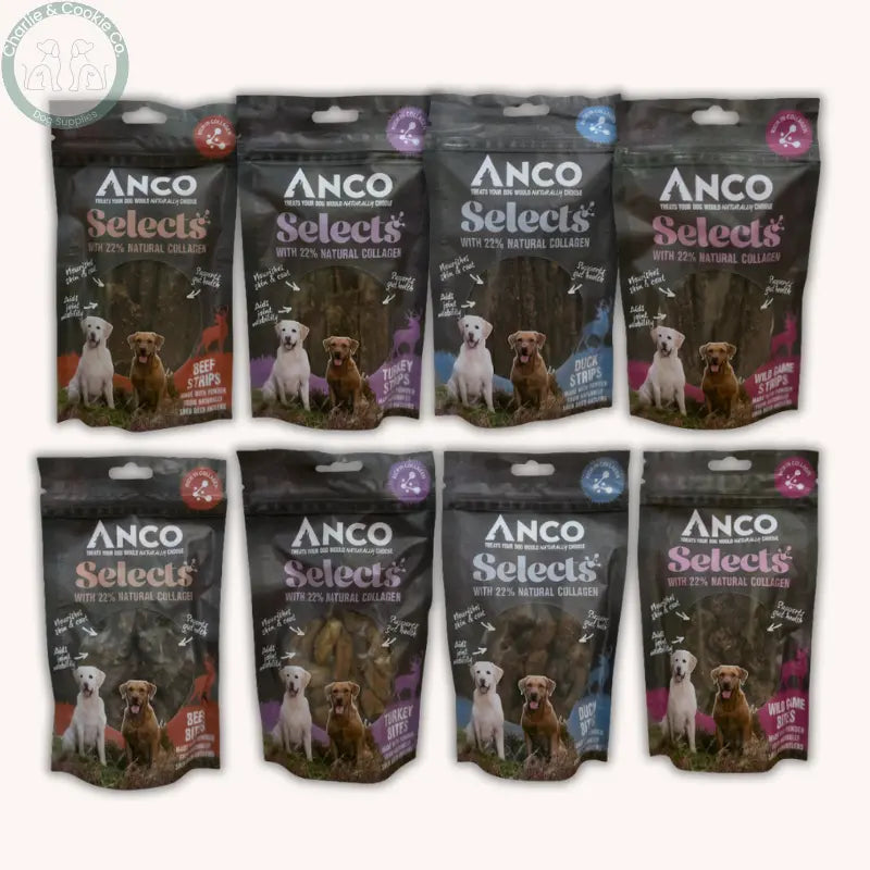 Anco Selects with Collagen 85g | Bites or Strips for Joint, Skin &amp; Digestive Health Anco