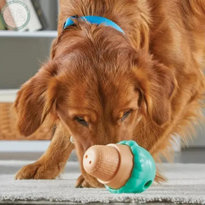 Brightkins Ice Cream Treat Dispenser | Interactive Puzzle Toy for Dogs Brightkins