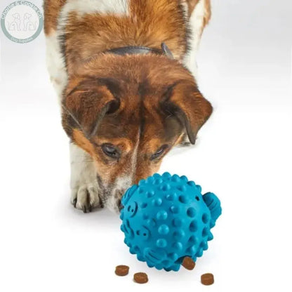 Brightkins Tough &amp; Tumble Treat Dispenser Pufferfish | Interactive Puzzle Toy for Dogs Brightkins