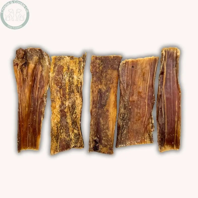 C&C Beef Gullet Treats - Flat or Rolled | Low Fat, High Protein Chews Charlie & Cookie Co.