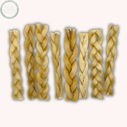 C&amp;C Braided Beef Skin | Natural Air-Dried 13-15cm Dog Chew Charlie &amp; Cookie Co.