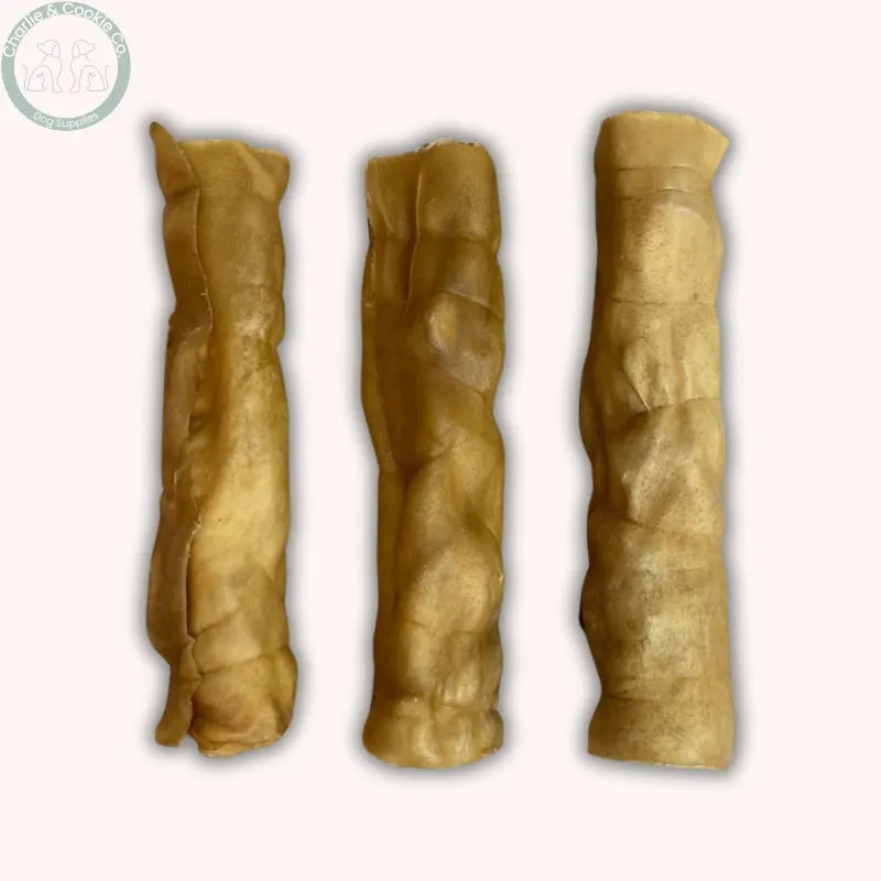 C&amp;C Buffalo Skin Jumbo Roll 9&quot;\10&quot; (Single) | Long-Lasting Natural Chew for Power Chewers Charlie &amp; Cookie Co.