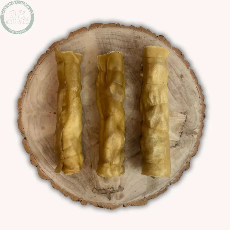 C&amp;C Buffalo Skin Jumbo Roll 9&quot;\10&quot; (Single) | Long-Lasting Natural Chew for Power Chewers Charlie &amp; Cookie Co.