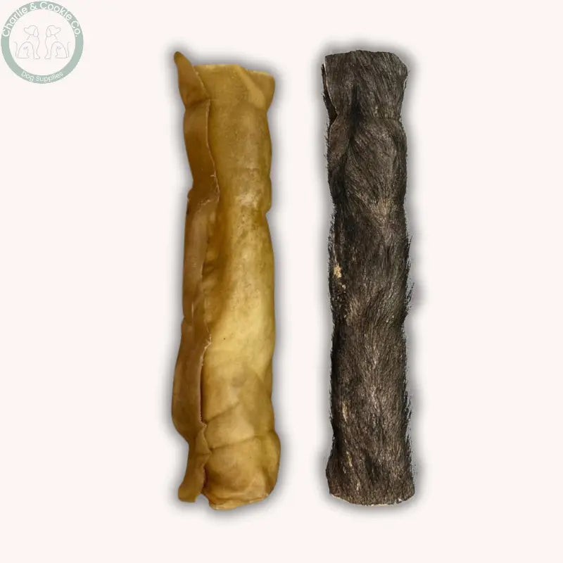 C&amp;C Buffalo Skin Jumbo Roll 9–10” (Single) | Long-Lasting Natural Dog Chew for Power Chewers – Hairless or Hairy Charlie &amp; Cookie Co.