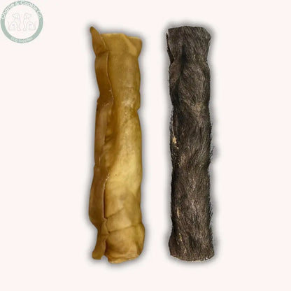 C&amp;C Buffalo Skin Jumbo Roll 9–10” (Single) | Long-Lasting Natural Dog Chew for Power Chewers – Hairless or Hairy Charlie &amp; Cookie Co.