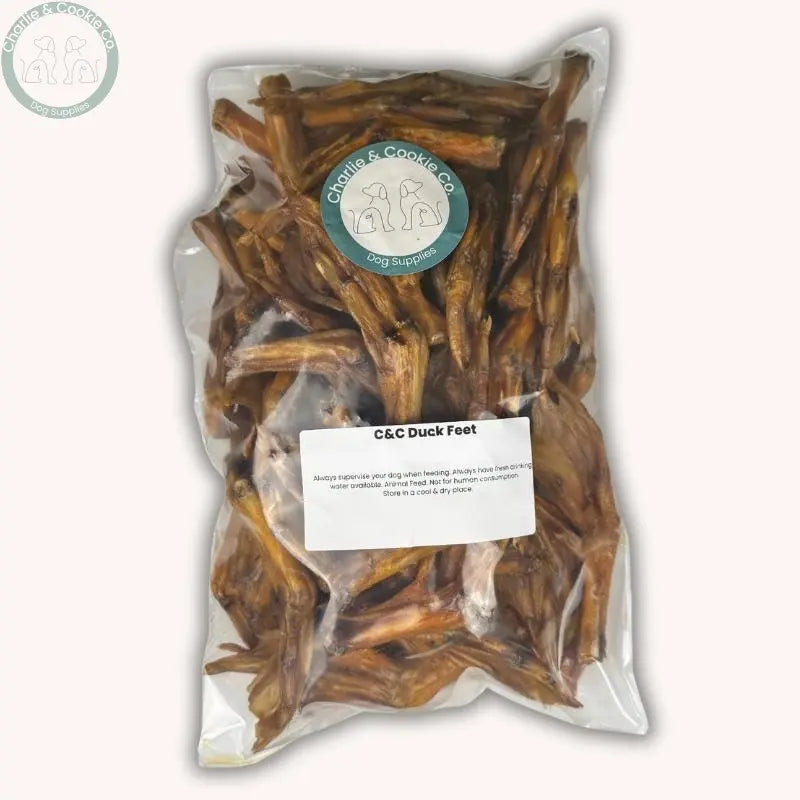 C&amp;C Duck Feet | Crunchy, Glucosamine-Rich Chews for Dogs Charlie &amp; Cookie Co.