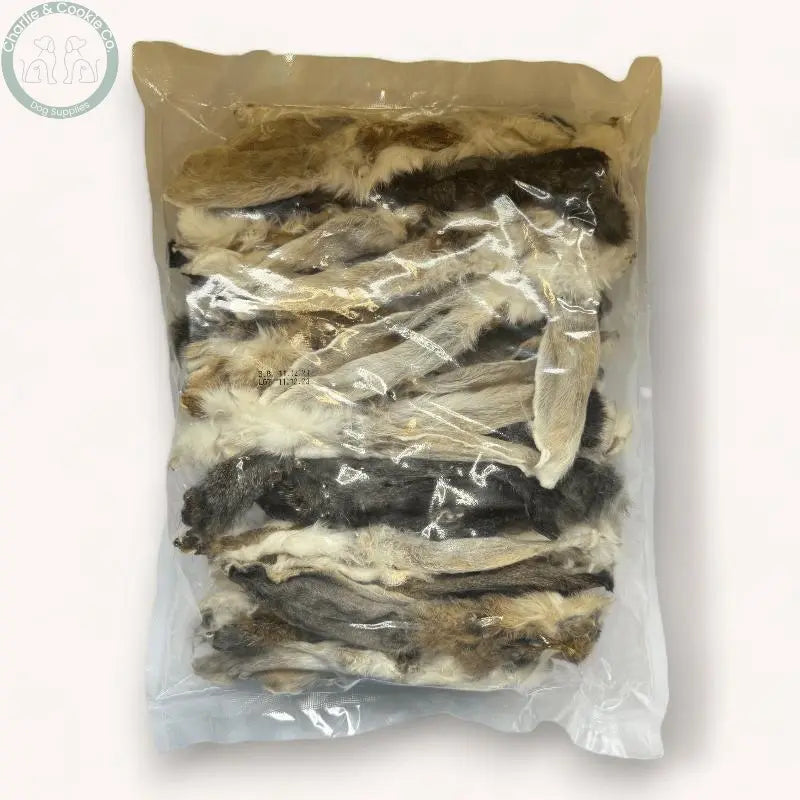 Paddock Farm Hairy Rabbit Ears 500g natural rabbit ear dog chews