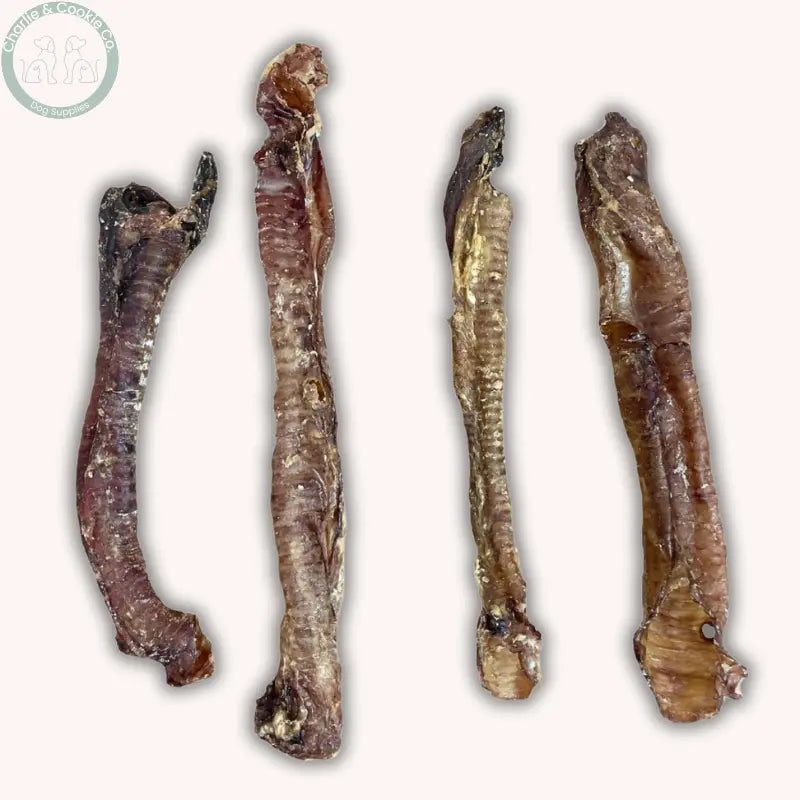 C&amp;C Lamb Trachea (Mixed Sizes) | High-Protein, Easily Digestible Chew for Dogs Charlie &amp; Cookie Co.