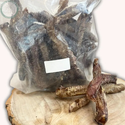 C&amp;C Lamb Trachea (Mixed Sizes) | High-Protein, Easily Digestible Chew for Dogs Charlie &amp; Cookie Co.