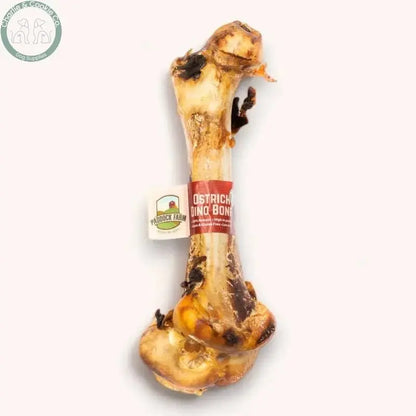 Paddock Farm Ostrich Dino Bone - Premium Long-Lasting Dog Chew - Charlie &amp; Cookie Co.